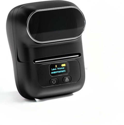 TECHZONE Portable Bluetooth Thermal Label Maker – Inkless, Battery-Powered Wireless Sticker Printer for Home, Office, Retail & DIY (Black)