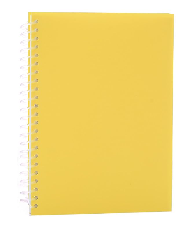 3A Spiral Notebook 80 Sheets A5 15X20 cm 80744 - Yellow
