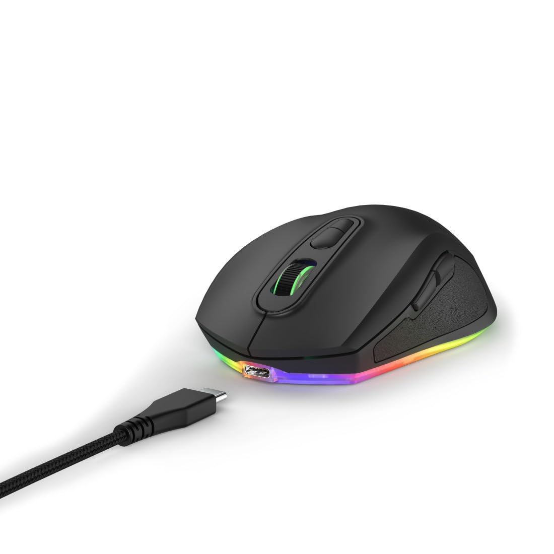 uRage Gaming Mouse Reaper 340 Wired Mouse with 7 Programmable Buttons Up to 8000 DPI Super Light 77g Weight RGB Lighting Gaming Software (Black)