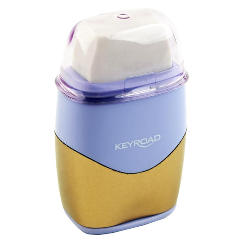 Keyroad Metallic Sharpener 2 Holes with Reservoir + Eraser Multi-color Model KR972935