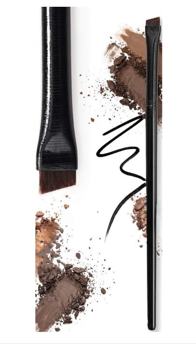 Eyebrow, Women Eyeliner Brush -Eye Tool for Eyebrows Eyelid for Liner 1pcs Under Eye Face Sun Spots Acne Blemishes Professional Makeup Brush-BLACK