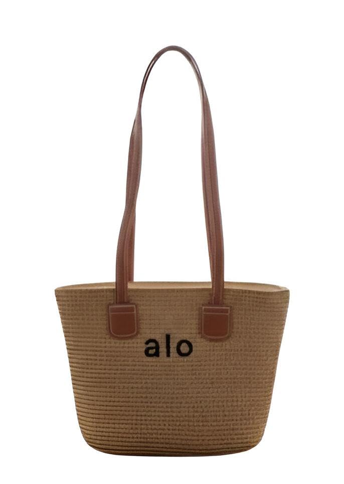 French Woven Straw Bag - Handcrafted Natural Fiber Purse with Tassel Detail, Lightweight and Breathable for Warm Weather Fashion