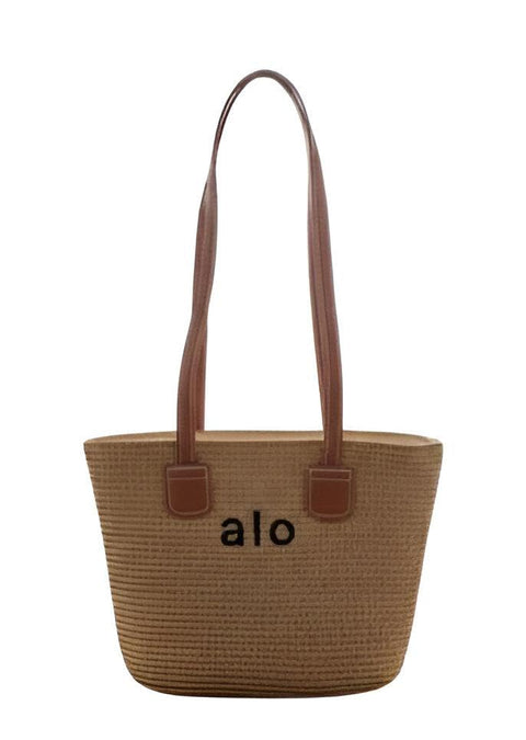 French Woven Straw Bag - Handcrafted Natural Fiber Purse with Tassel Detail, Lightweight and Breathable for Warm Weather Fashion