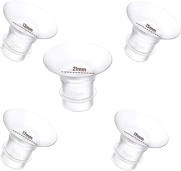 fashion mania Wearable Breast Pump Accessories, 13/15/17/19/21mmmm Wearable Breast Pump Parts Replacement, 5PCS