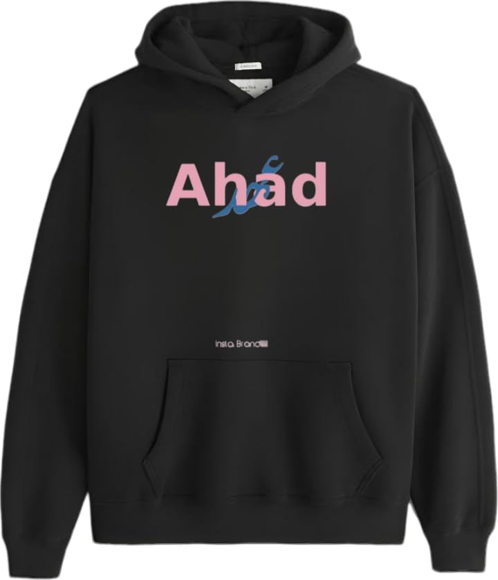 Ahad Hoodie back Black