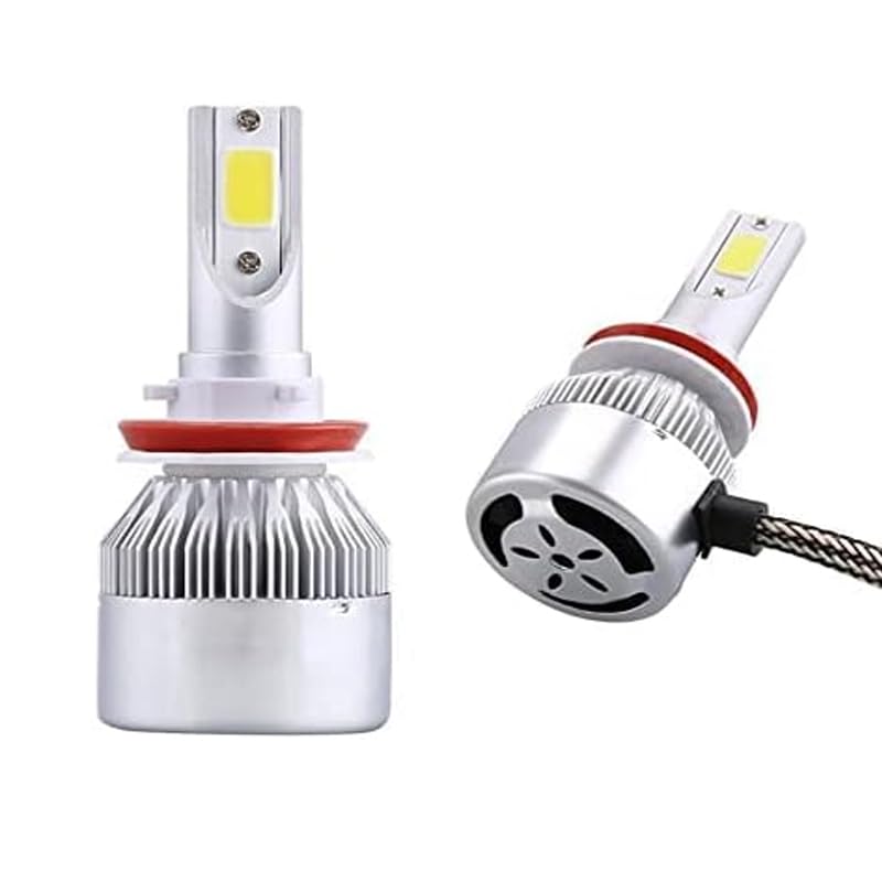 KaberTrade LED Headlight Bulb Car Headlight Bulb Cooling Fan LED Light Kit (2 Piece Set - C6-9006-HB4) - KaberTrade