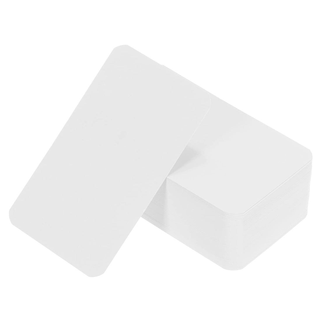 PATIKIL 3.5" x 2" Blank Paper Business Cards, 200 Pack Small Index Flash Cards Message Note Card for DIY Gift Scrapbooking, White