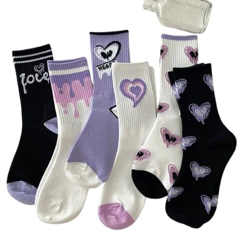 Women's Half Socks Soft Cotton Mid Length Fashion Cut | Comfortable Lightweight Women Socks for Home and Outdoor Assorted Colors M