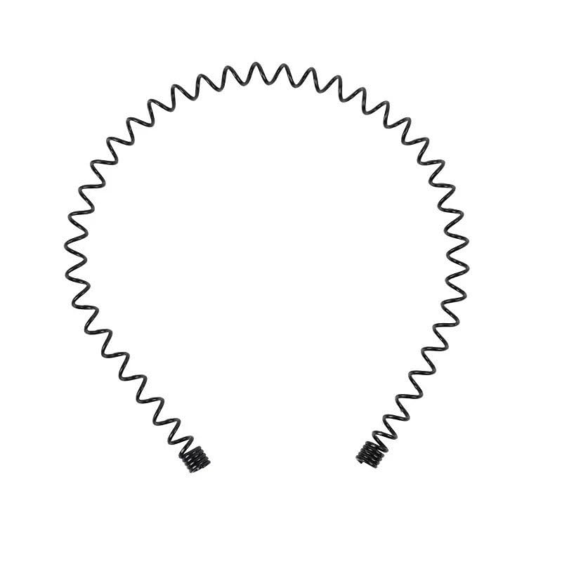 Adjustable Metal Hair Band, Flexible Headband, Lightweight, Non-Slip Grip, Men, for Sports, Gym, and Daily Use, (Wavy)