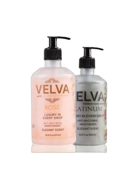 VELVA Premium hand wash rose - 500 ml & Premium hand wash platinum - 500mlBundle