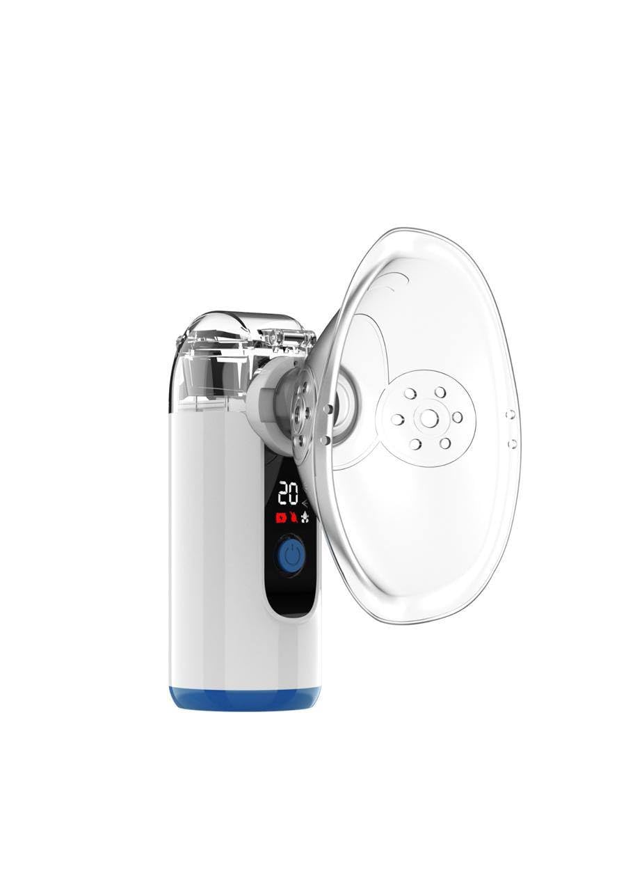 Portable Nebulizer for Adults and Kids, Handheld Mesh Nebulizer Machine for Adults and Kids with 1 Mask & Mouthpiece, Nebulizer for Travel Home Use