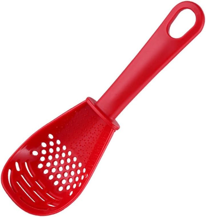 All-in-One Multi-Purpose Kitchen Spoon with Masher, Whisk, Grater, Strainer, and Egg Separator for Easy Cooking, Meal Prep, and Organized Home Kitchen