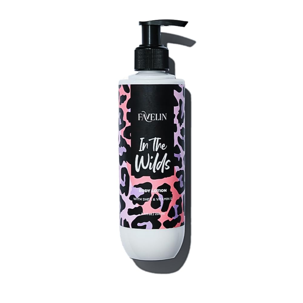 Favelin Into the Wild Body Lotion | 250 ML | blend of Amber, White Oud, and Sugar | Wild Escape for Your Senses