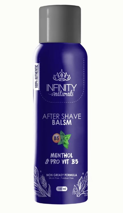 After Shave Balm, Soothing Menthol Formula, For Men, Non-Greasy Balm, With Pro-Vitamin B5, Sensitive Skin 150ml