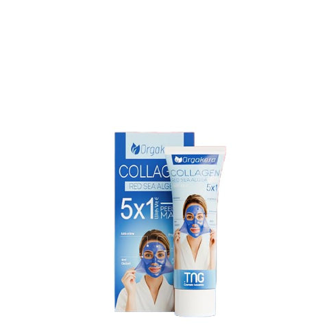 Orgakera Collagen Peel Off Mask with Red Sea Algae 120g - Hydrating & Brightening Face Mask for Skin Firming, Pore Care & Smooth Radiant Skin