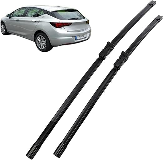 Windshield Wiper Blade Set, 28 Inch, 2-Pack, Front, Compatible with Opel Astra, Push Button Mount