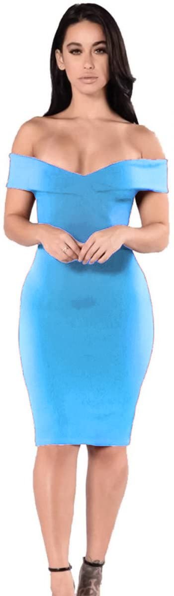 Women's Skuba Mini Dress Sky Blue