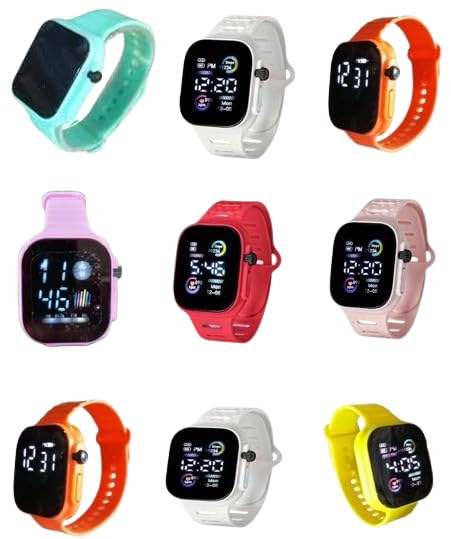 MySouq-Store [1Pcs] Led Display Digital Kids Watches Sport Boys Girls Luminous Children’s Electronic Wristwatch Students Clock Watches Relojes 2024 inside Gift Box, No Stopwatch No Alarm