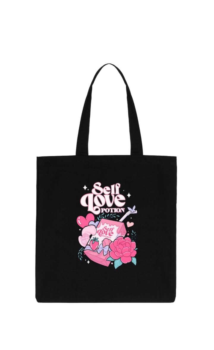 Self Love Potion toty bag Black