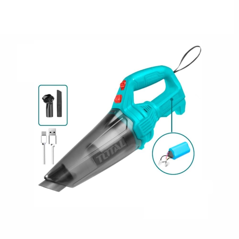 Total Lithium-Ion vacuum cleaner 12V Dust capacity 0.5L Non-removable battery -TVLI2026