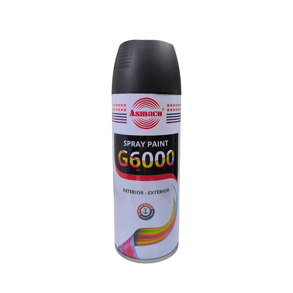 Doku Acrylic Spray - Asmaco G6000 Acrylic Spray Paint (Matte Black)