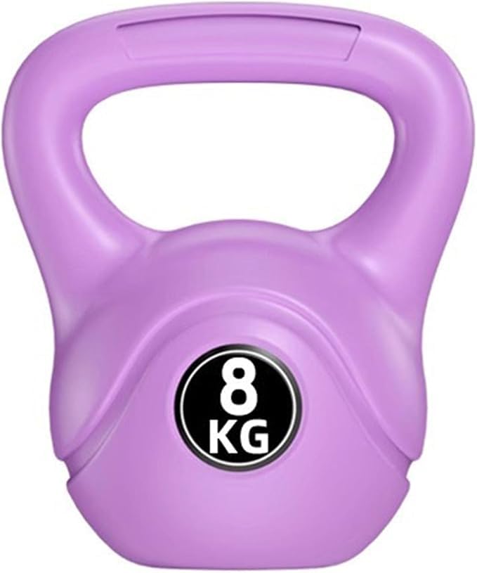 Kettlebells Weights Strength Training Kettlebells for Women & Men Exercise Fitness Kettlebells for Home Gym(8kg/17.6lb-Purple)