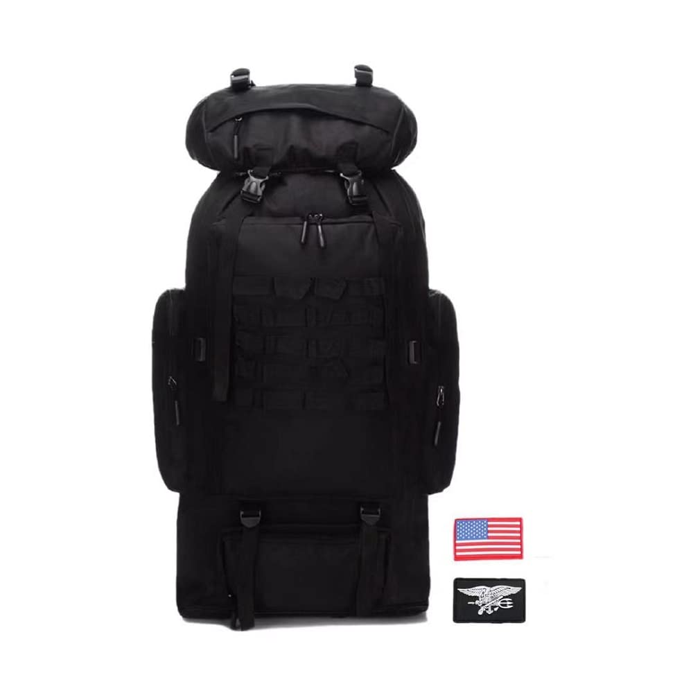 4land Waterproof Camping Hiking Backpack, 70L/100L Molle Rucksack for Men,Large Daypack For Travelling