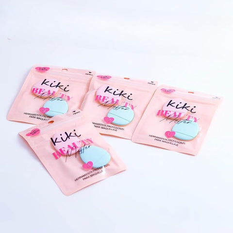 2 Pcs Triangle Finger Powder Puffs - Mini Soft Makeup Blending Sponges for Wet & Dry Application - Ideal for Women & Girls - Face Powder Puff Tool