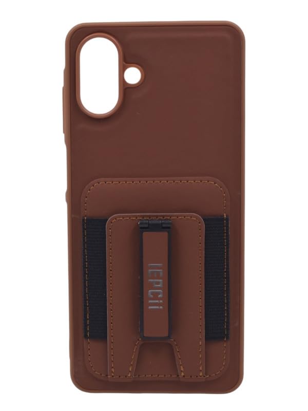 Leather Back Cover with Pocket & Stand for Samsung Galaxy A07 - Havan