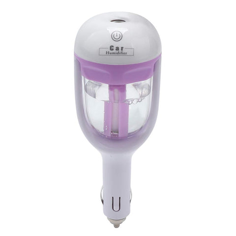 TLOG Car Humidifier Aromatherapy Essential Oil Diffuser, Portable Mini Purifier Aroma Freshener Diffuser with 180 Degree Rotation, 12V 1.5W Personal Car Purifier Humidifier