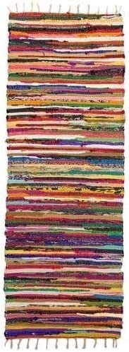Egypt Antiques Intex Handmade Kilim Rug 70 x 200 cm, Multicolor, 2 Pieces, Made from Recycled Materi