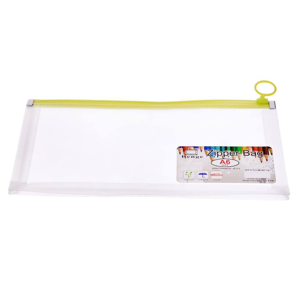 Elmaayergy A6 BG8073A Z-3 Colourful File Folder With Zipper With Durable Material, Suitable For School And Home
