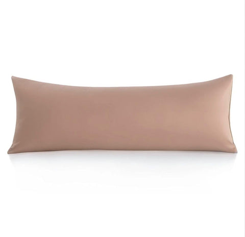 Khoyot Cotton Long Pillow Case 100cm - Cafe