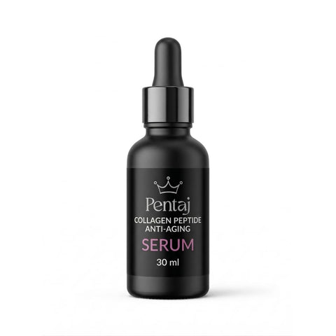 Pentaj Collagen Peptide Anti-Aging Serum with Hyaluronic Acid, Fast-Absorbing Lightweight Formula, 30ml