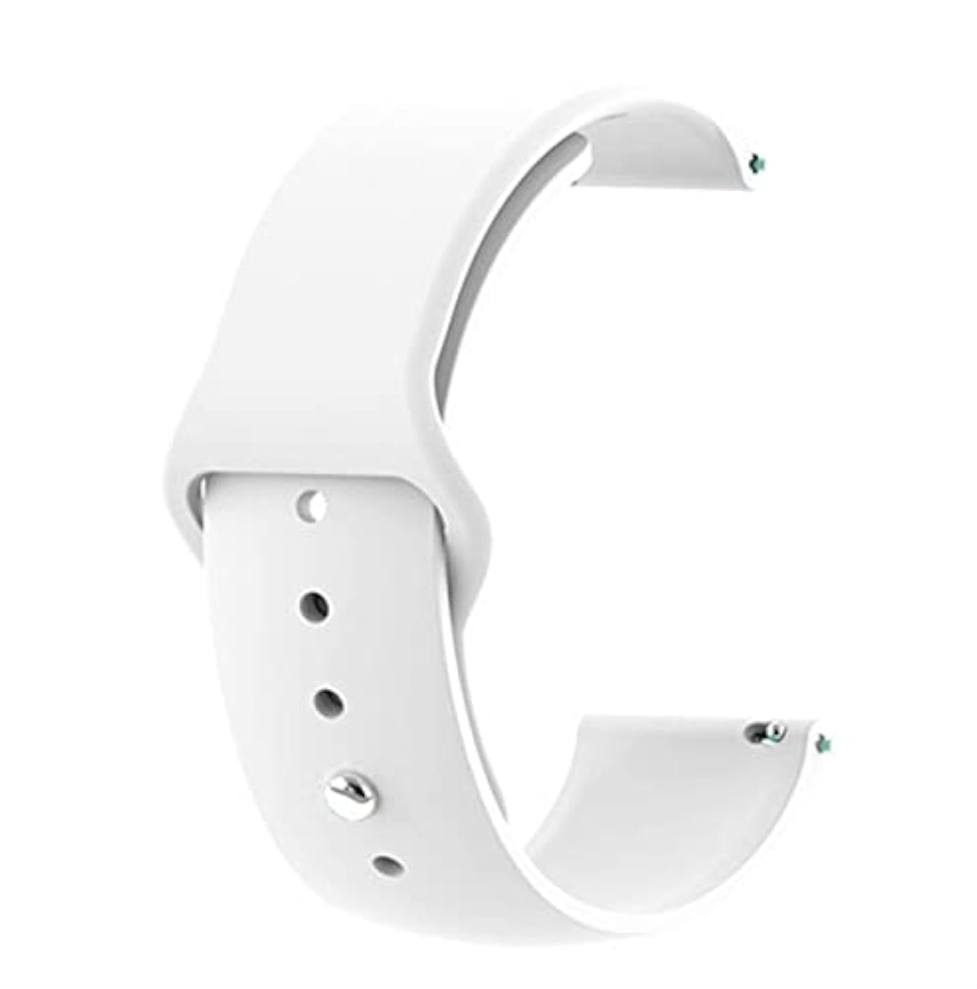 Generic Silicone Strap for Smart watches - size 22 - White