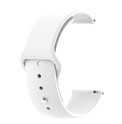 Generic Silicone Strap for Smart watches - size 22 - White