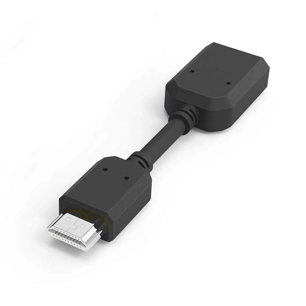 Compact 4K HDMI Male to HDMI Female Extension Adapter Cable – 10 cm High-Speed Gold-Plated Flexible Converter for Wall-Mount TVs, Streaming Sticks, Laptops, Monitors (1)