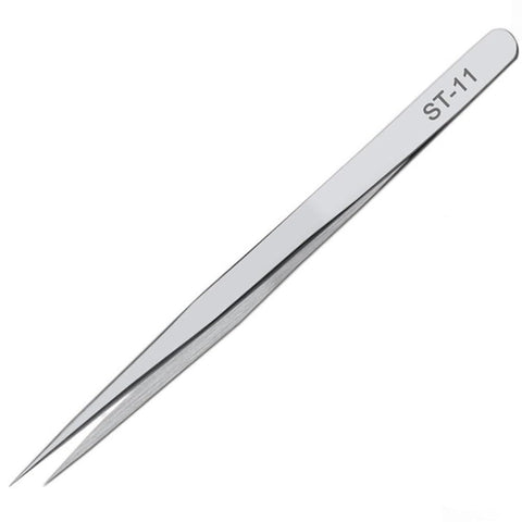 (1Pcs) Stainless Steel Tweezer Straight Tip Precision Handling Tool | Model ST | Stainless Steel Tweezer ST-11 Straight Tip nThe featuring | Durable construction | Easy installation |