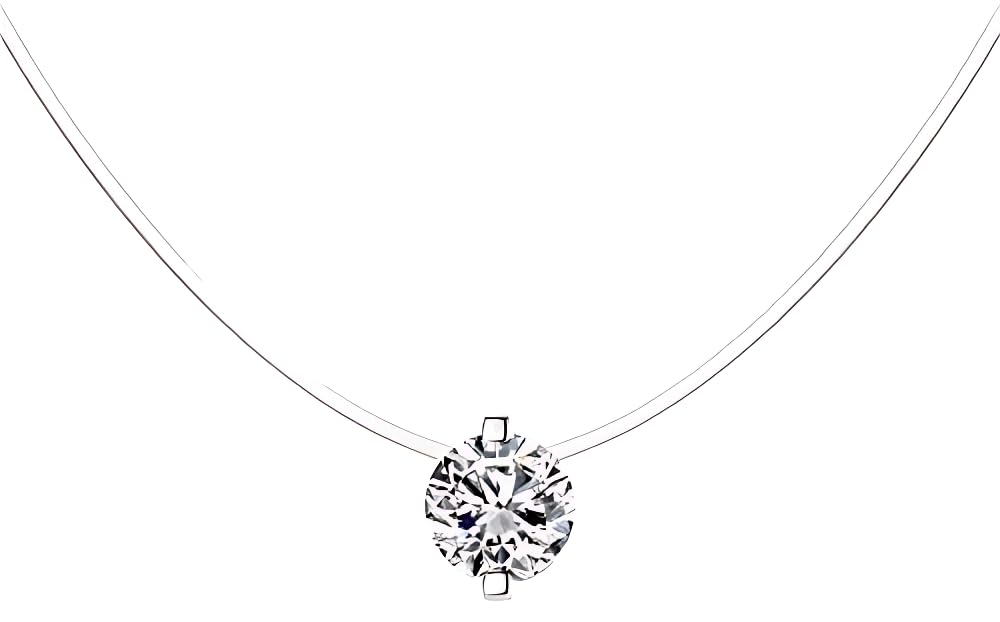 Necklace Glow Drop Simple Handmade And Style korean Gift For Women Wife Lover Valentine's Day Mother's Day- Transparent