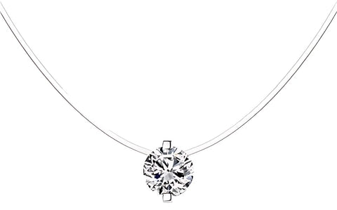 Necklace Glow Drop Simple Handmade And Style korean Gift For Women Wife Lover Valentine's Day Mother's Day- Transparent