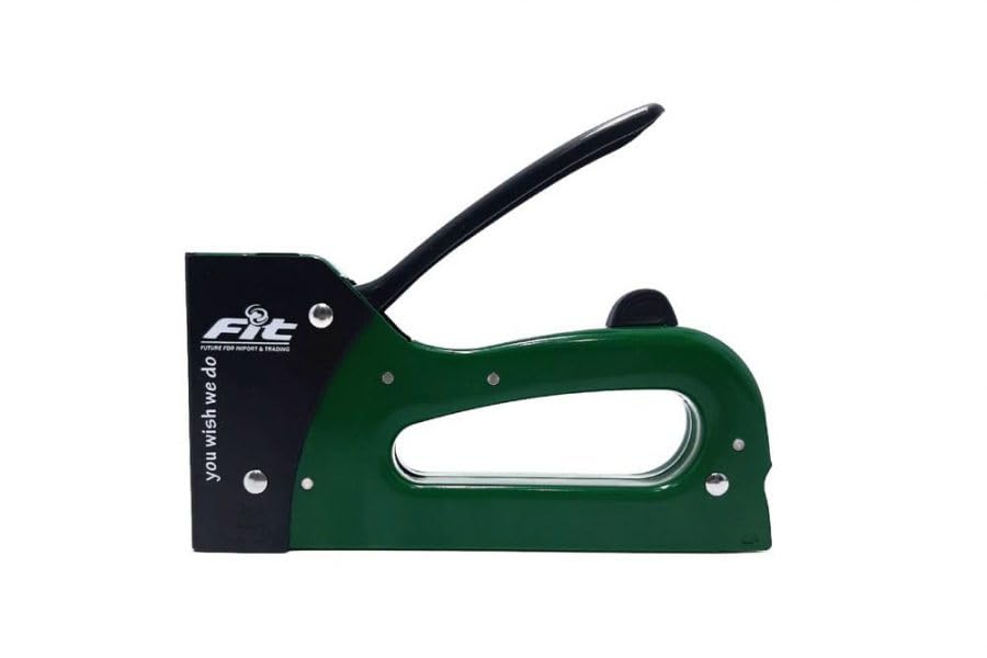 Multipurpose Hand Stapler – Powerful Stapler for Upholstery, Wood, Leather – Durable Metal Construction with Ergonomic Handle – Green