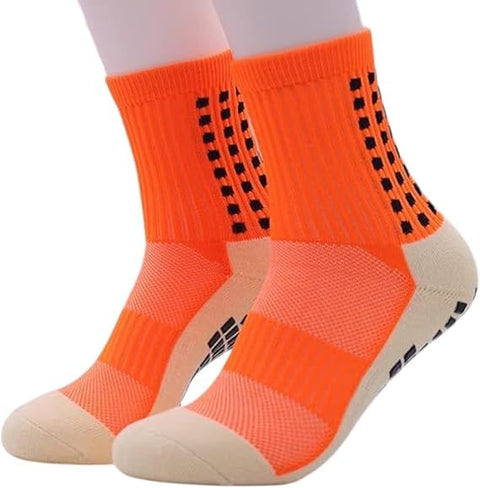 Unisex Non Slip Sports Socks - High Grip Compression Socks with Silicone Padding, Ideal for Football, Running, Yoga, Basketball - Multiple Colors Available