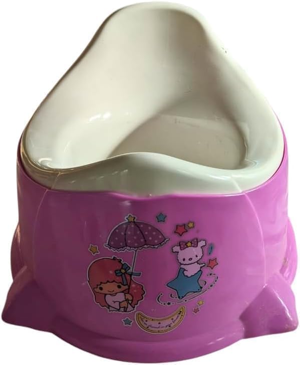 Children's Plastic Potty in 2 Assorted Colors, Unique Design and Attractive Shape (Purple)