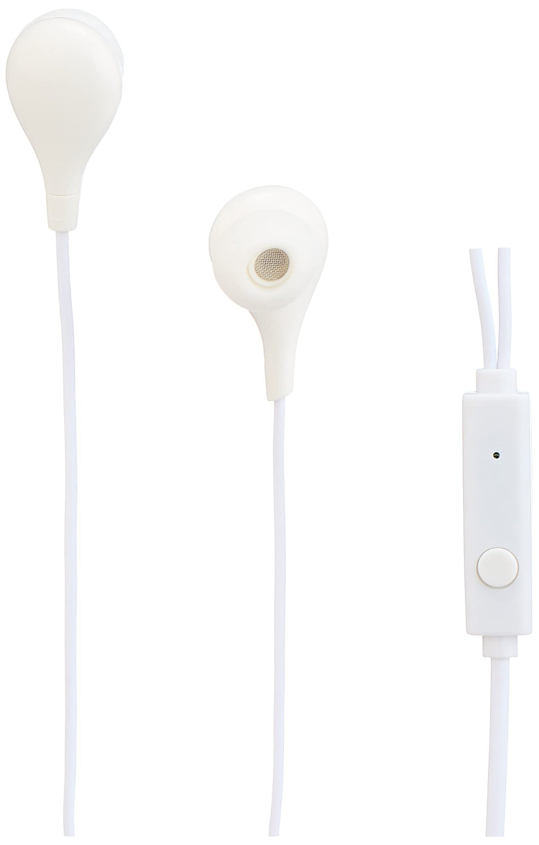 Borofone bm24 milo universal earphones with mic - white, Wired Headphones Headset Wired