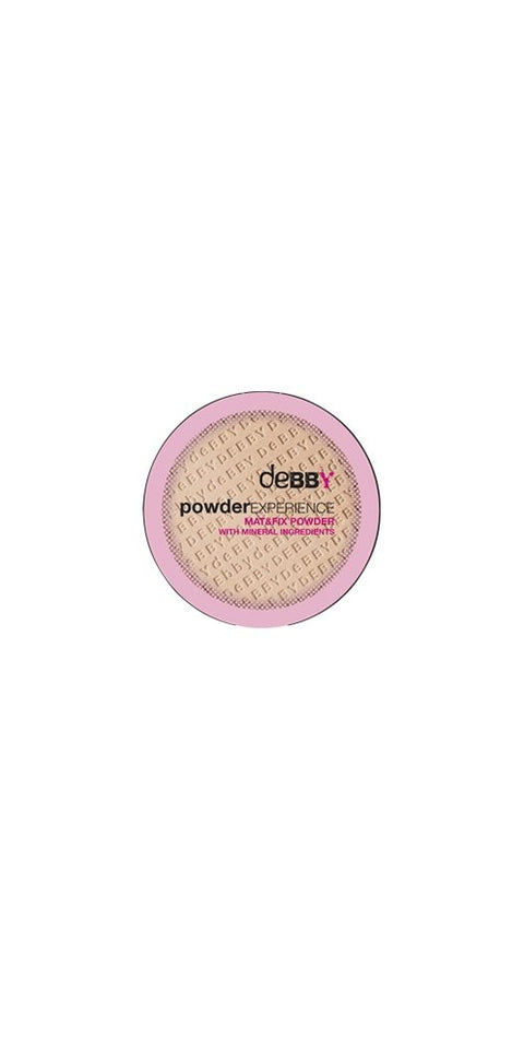 Debby Powder Experience Mat and Fix Powder, 01 Nude
