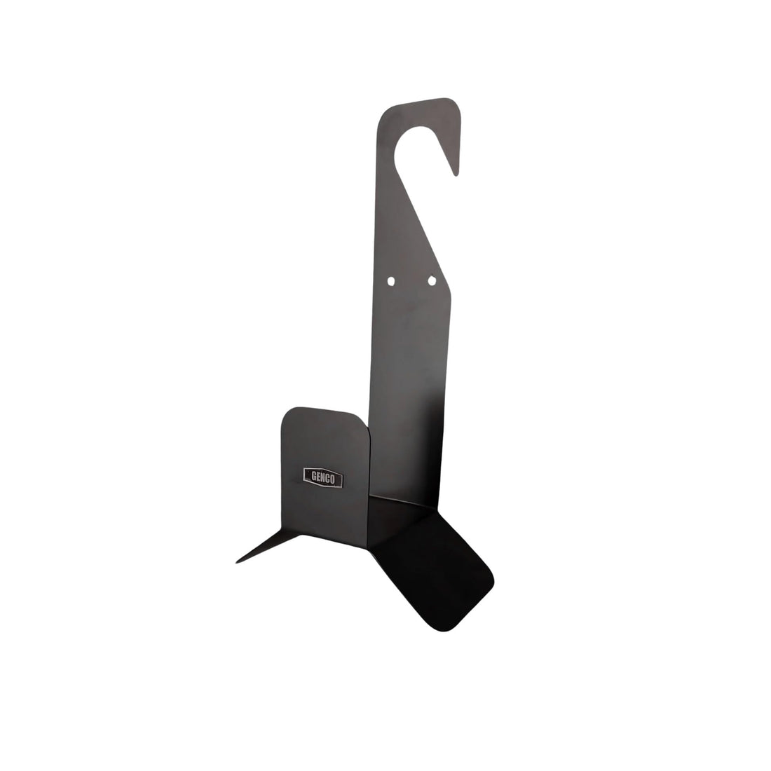 Genco Hose Mate Iron Hose Holder, Black, Heavy-Duty Iron Sheet Material, Wall-Mounted