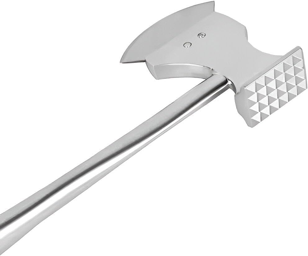 Stainless Steel Meat Tenderizer, Professional Butcher Cutter, Heavy Weight Construction for Long Lasting Performance by Dollar for Houseware Import
