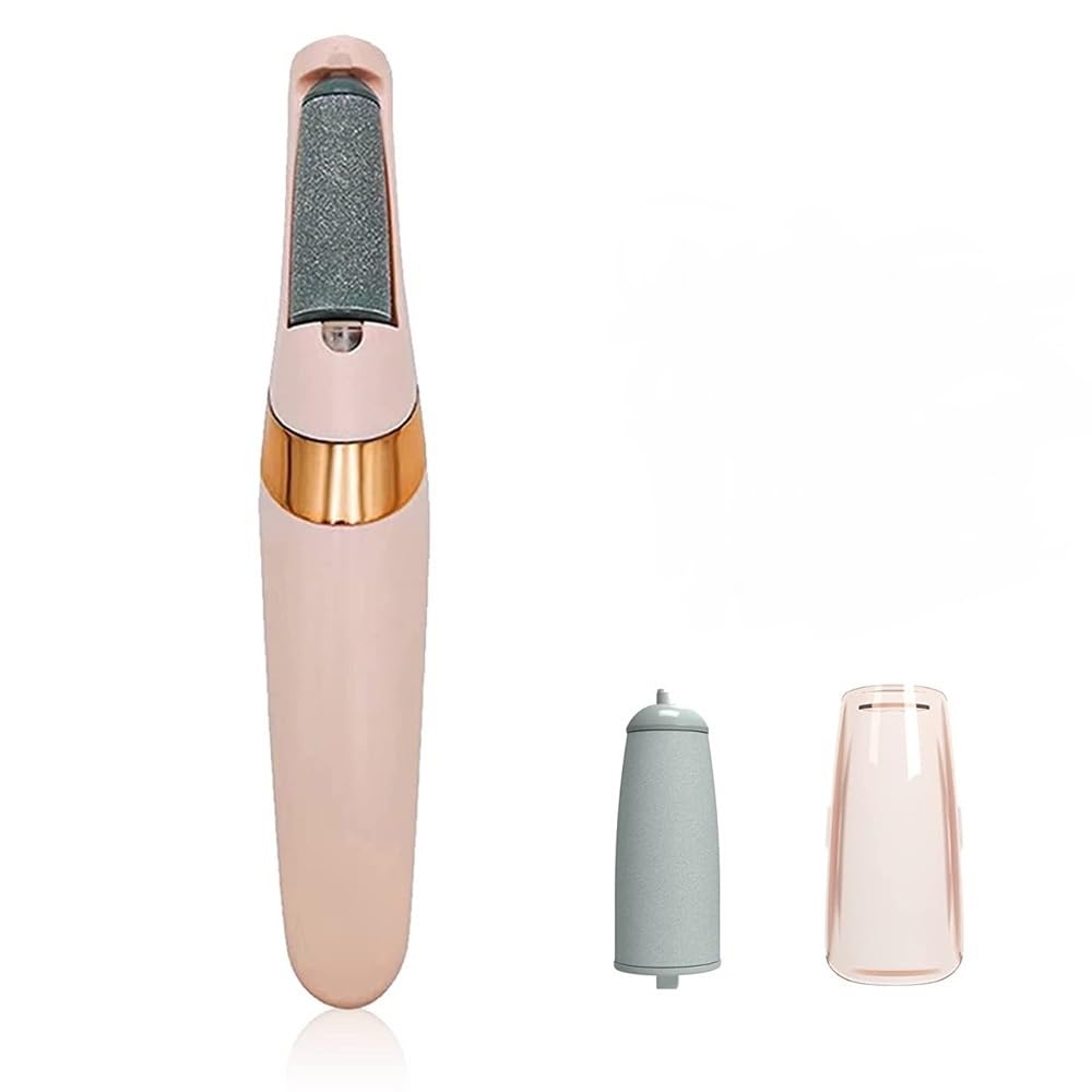 Electric Foot File Rechargeable Callus Remover Waterproof Hard Skin Remover With LED Light 2 Rollers 2 Speeds Pedicure Tool For Rough Heels