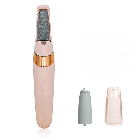 Electric Foot File Rechargeable Callus Remover Waterproof Hard Skin Remover With LED Light 2 Rollers 2 Speeds Pedicure Tool For Rough Heels