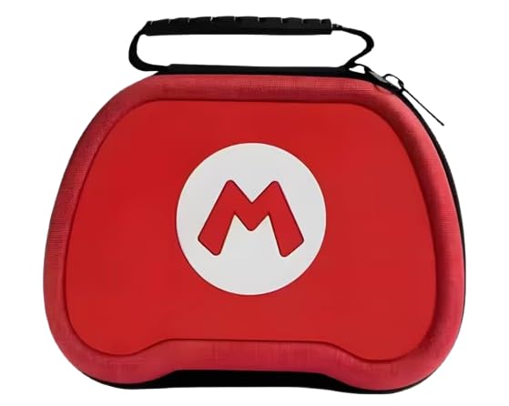 Energy Case Controller Storage Case Compatible with Mario Logo | Durable Shockproof Handbag Case Compatible with PS5 / PS4 / Xbox One Size